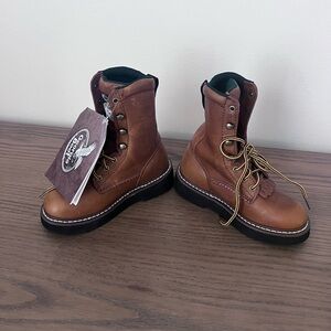 Georgia Kids' Youth Leather Lacer Outdoor Boots